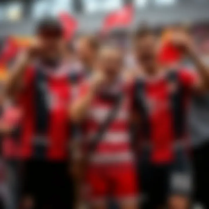 Fans celebrating in the latest Galatasaray jerseys