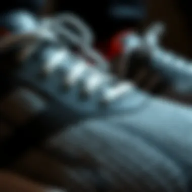 Close-up view of the materials used in halisaha footwear