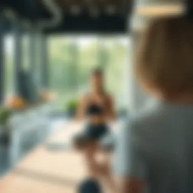 A serene environment depicting mindfulness practices, illustrating the psychological aspects of dieting