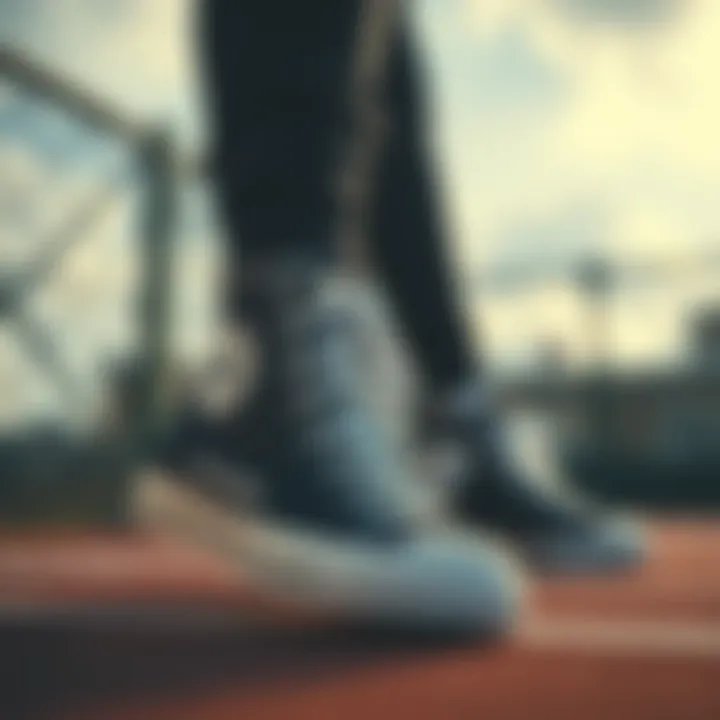 High Converse sneakers worn during various sports activities