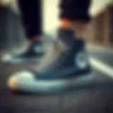 High Converse sneakers showcasing their stylish design