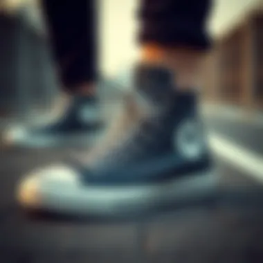 High Converse sneakers showcasing their stylish design