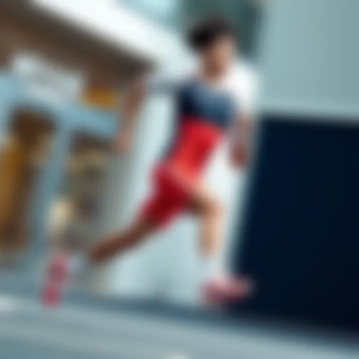 Dynamic display of Hummel Falconzo sportswear in action