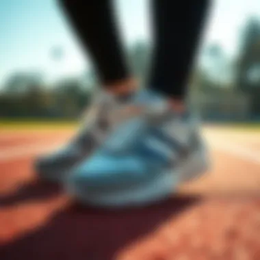 Hummel sneakers on a vibrant outdoor track highlighting versatility