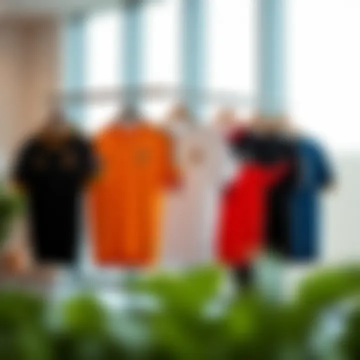 Trendy Hummel t-shirt collection displayed