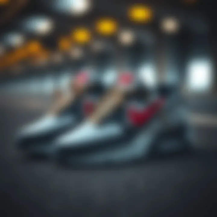 Stylish Nike shoes showcasing modern design elements