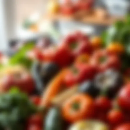 Diverse Low-Calorie Vegetable Selection A variety of low-calorie vegetables