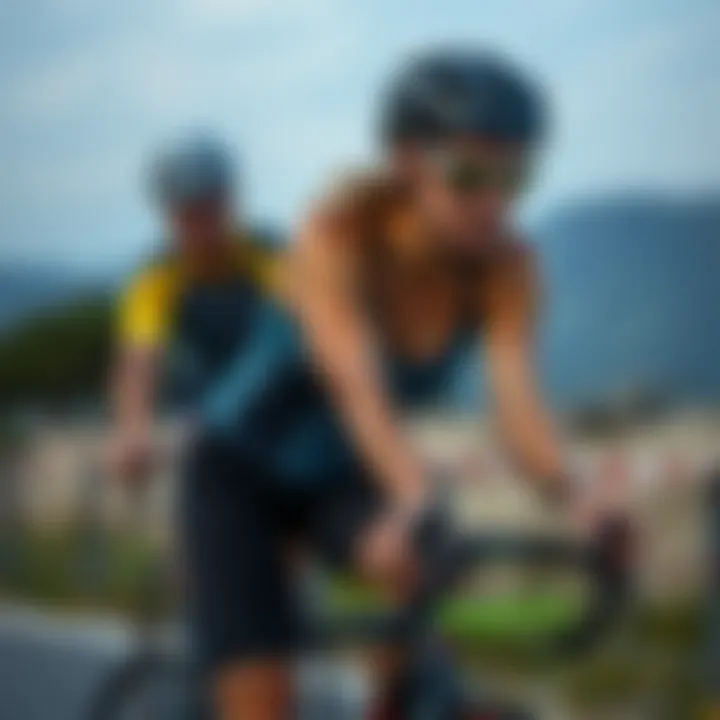 Fitness goals achieved through cycling and running