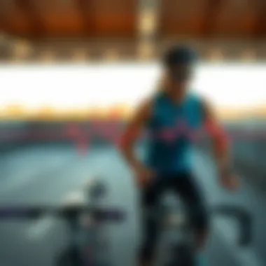 Comparison of heart rate during cycling and running