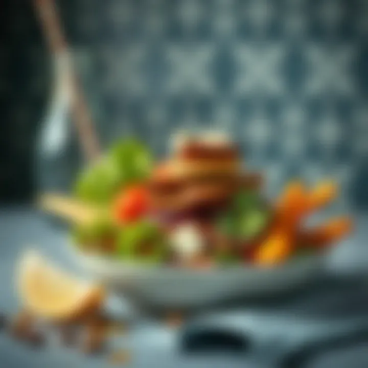 Balanced meal showcasing nutrition for fitness