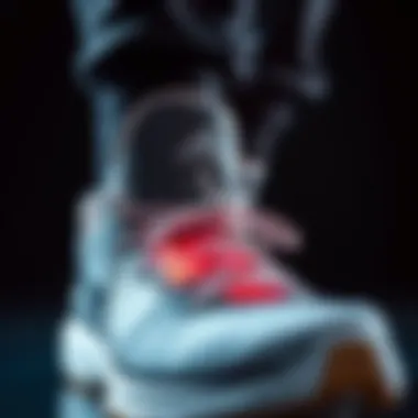 Close-up of performance-enhancing technology in Durant's shoes