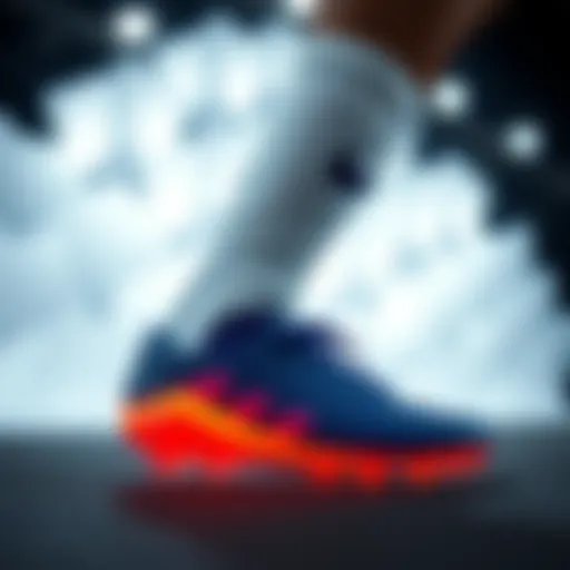 Innovative design of Kinetix socked football boots