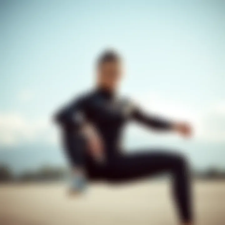 Innovative sportswear design showcasing functionality