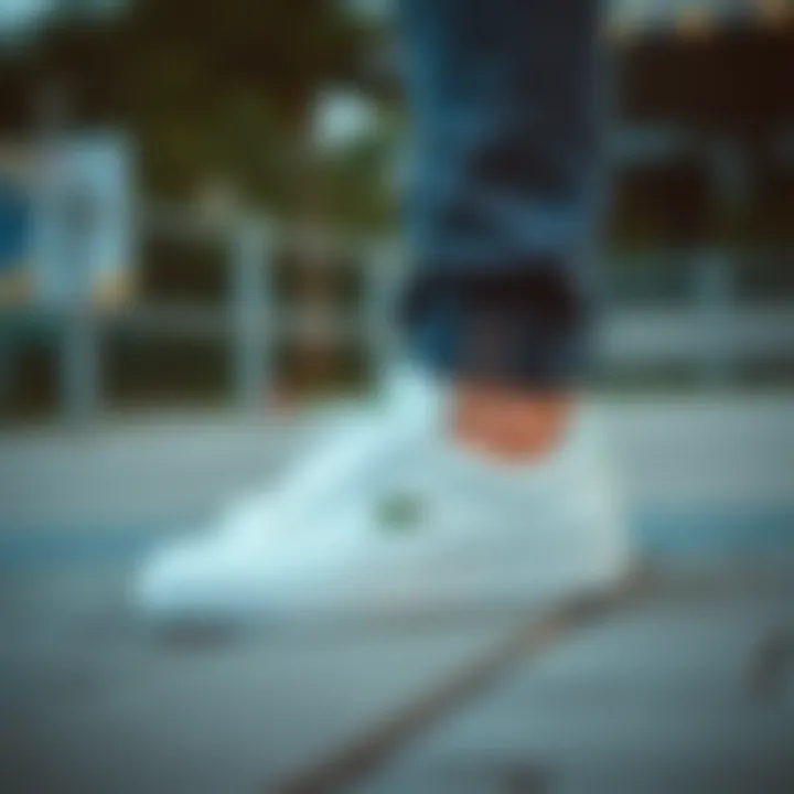 Stylish outfit pairing with Lacoste shoes