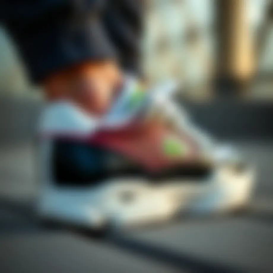 Sophisticated design details of Lacoste L004 sneakers