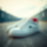 Elegant Lacoste sneakers on a stylish surface