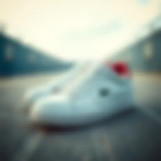 Elegant Lacoste sneakers on a stylish surface