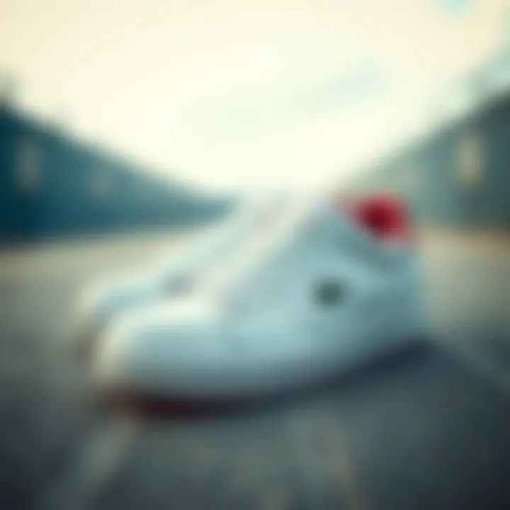 Elegant Lacoste sneakers on a stylish surface