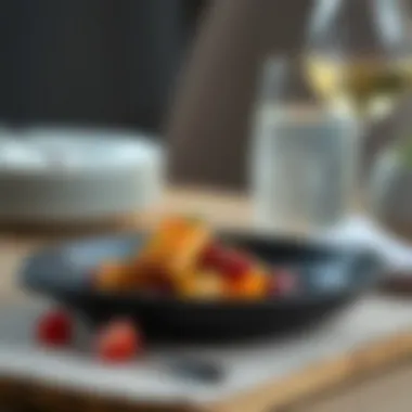 Beautifully prepared low-carb dish served elegantly