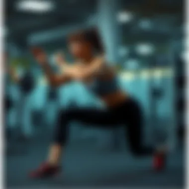 Visual guide to lunges execution