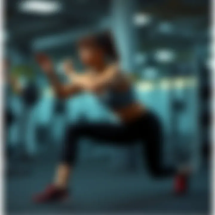 Visual guide to lunges execution