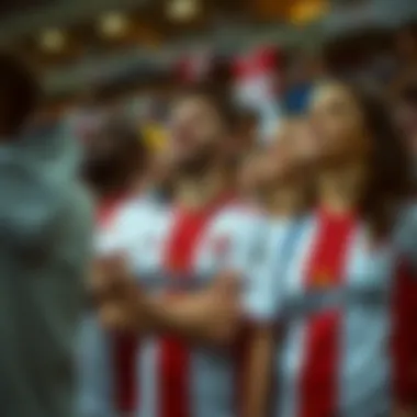 Fans wearing Muşspor jerseys during a lively match