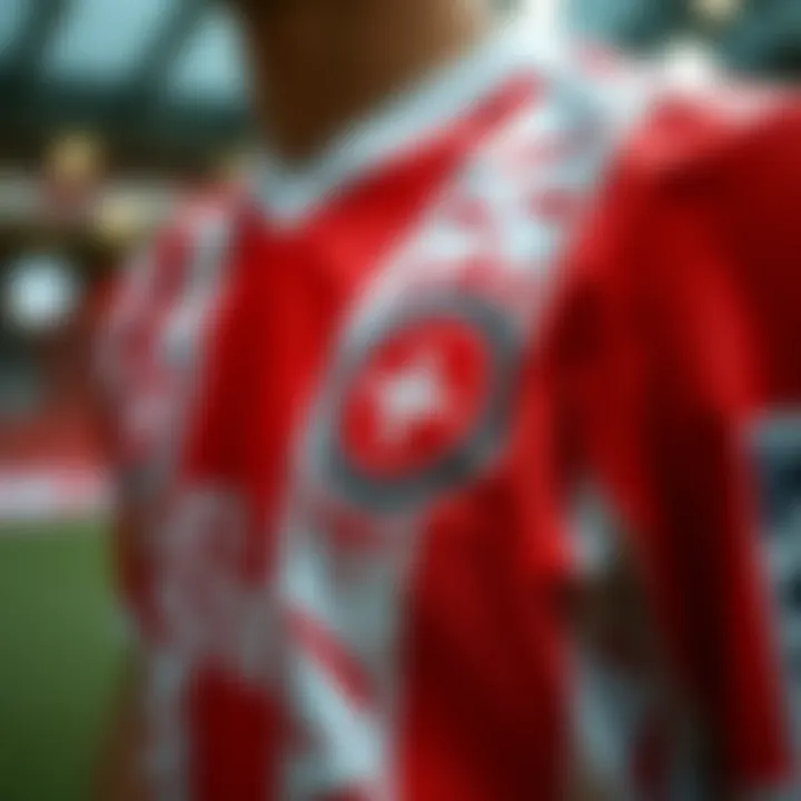 A close-up of the Muşspor jersey showcasing intricate design elements