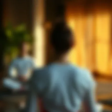 A serene setting depicting mindfulness practices that help manage heart rates.