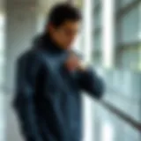 Sleek design of Nautica rain jacket highlighting its modern aesthetic.