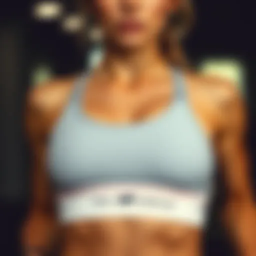 New Balance sports bra in action during a workout