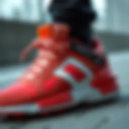 Dynamic Adidas footwear showcasing innovative design