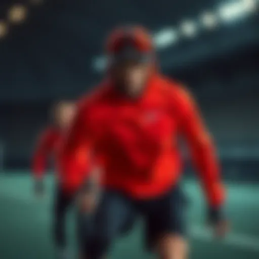 Dynamic athlete showcasing Nike Alpha gear in action