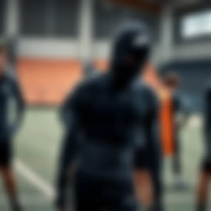 Group of athletes wearing Nike Alpha gear during training