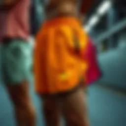 Nike shorts displayed in various styles