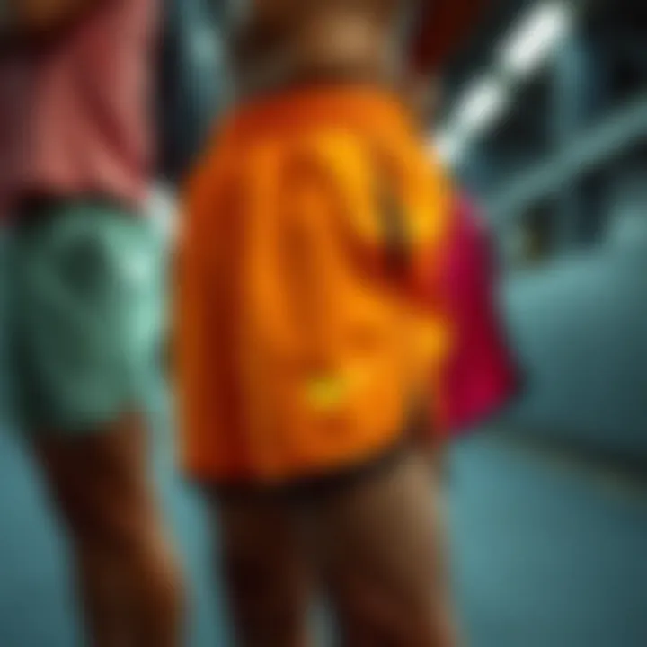 Nike shorts displayed in various styles