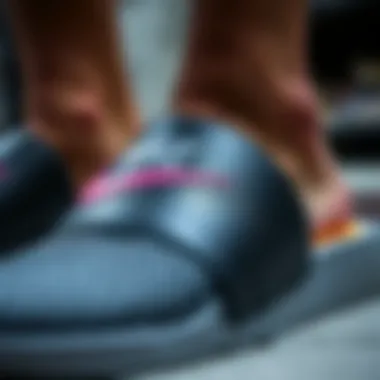 Close-up of Nike Calm Slides texture