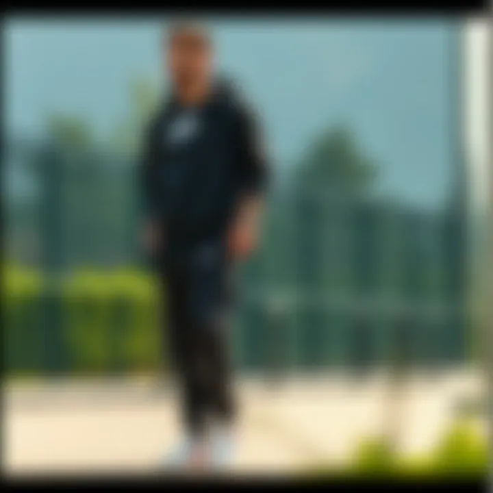 Fashionable outfit featuring Nike joggers