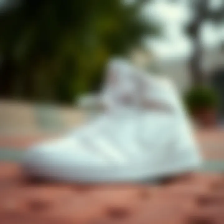 Elegant design of Nike Jordan white sneaker showcasing its unique aesthetics