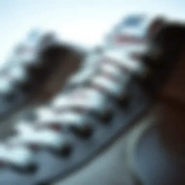 Close-up of the unique texture and details of Nike Mid Blazer