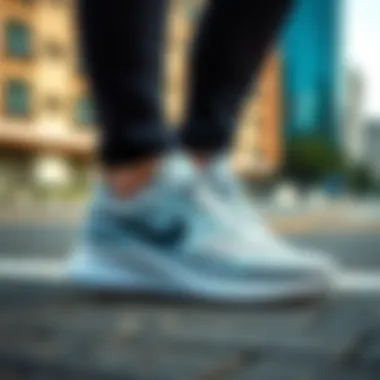 Nike Solarsoft in an Urban Environment Nike Solarsoft shoes in an urban outdoor setting