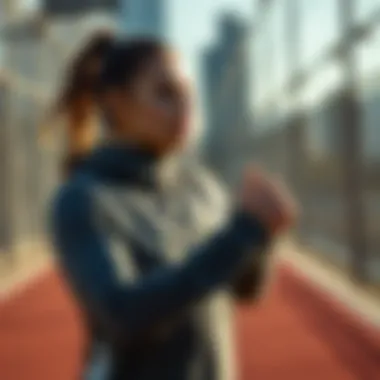 User engaging in sports activities wearing the Therma Fit Repel