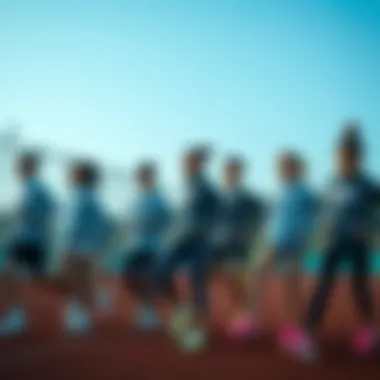 Group of young athletes enjoying their training in Nike Star Runner 2 GS