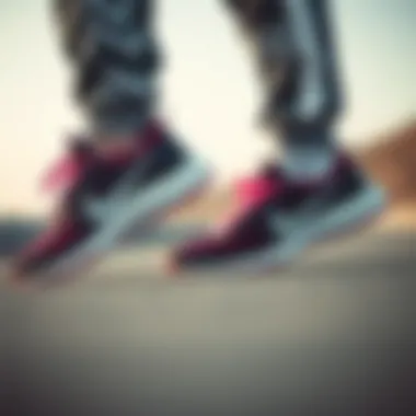 Nike shoes paired with trendy sportswear