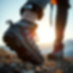 High-performance hiking boots designed for rugged terrains