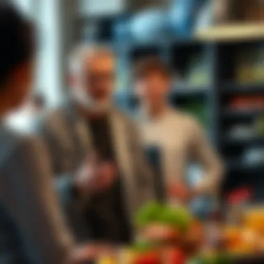 Nutritionist discussing dietary fat intake