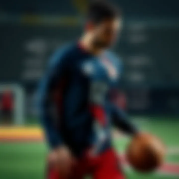 Visual representation of player attributes in relation to game strategy