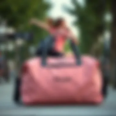 A stylish Prada sports bag showcasing its elegant design