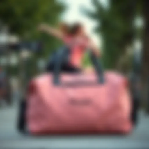 A stylish Prada sports bag showcasing its elegant design