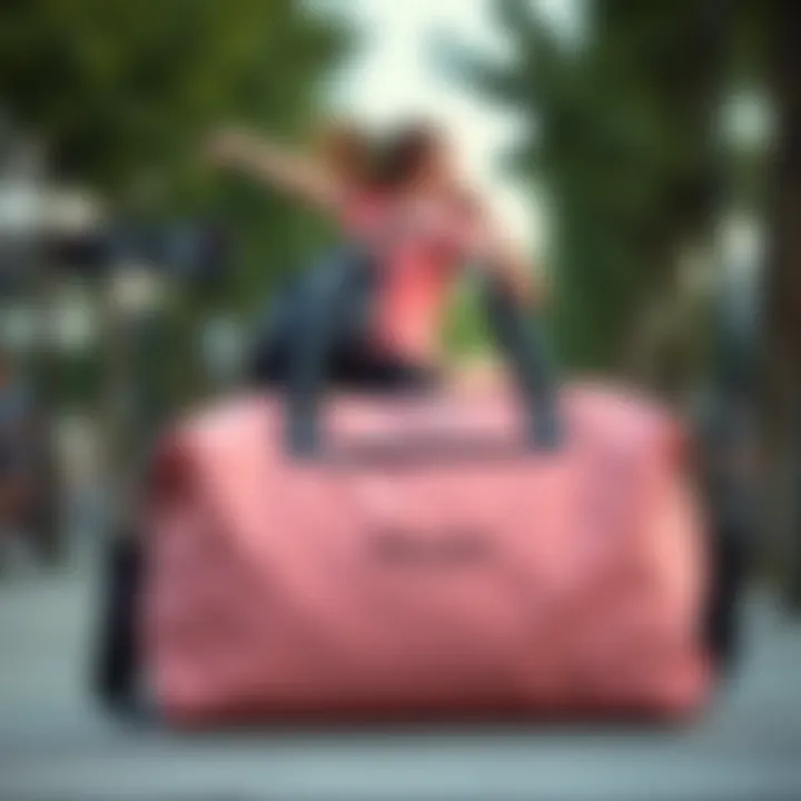 A stylish Prada sports bag showcasing its elegant design