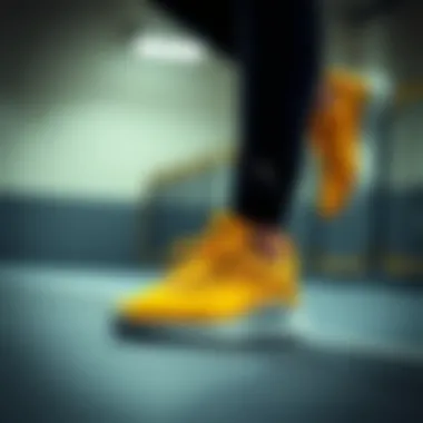 Athletic performance showcasing Puma shoes